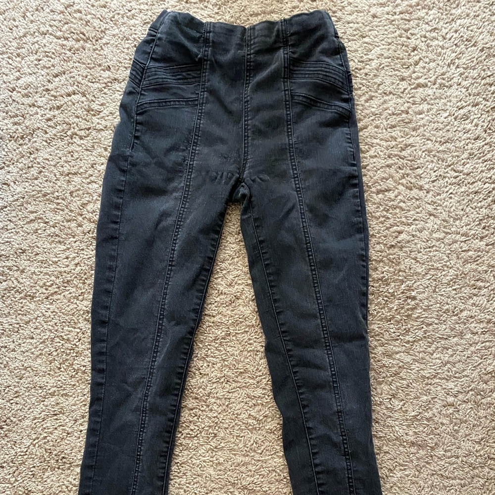 Free People - high wasted black skinny jeans